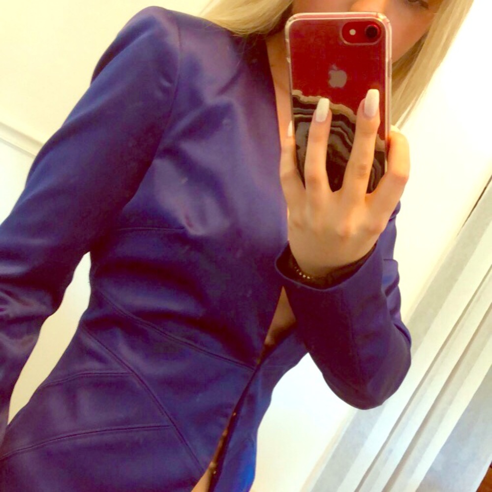 Bebe satin blazer